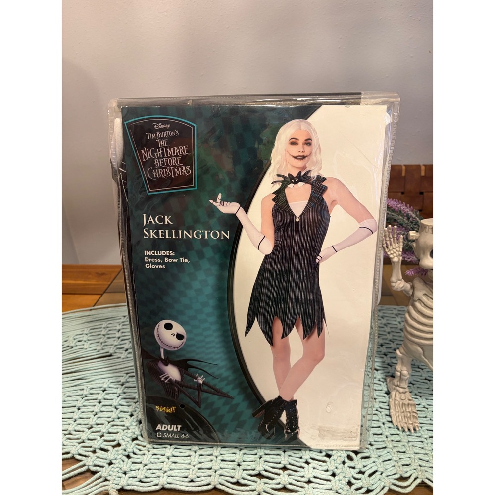 Jack Skellington - Nightmare before Christmas - Spirit Halloween - New Small